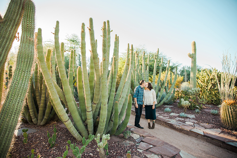 Desert Botanical Gardens Engagement Session Arizona Wedding